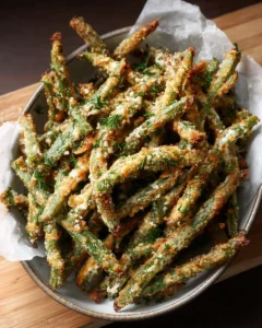 Air Fryer Parmesan Green Beans
