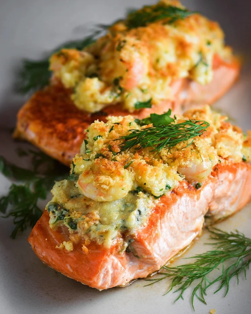 Easy Delicious Shrimp Stuffed Salmon