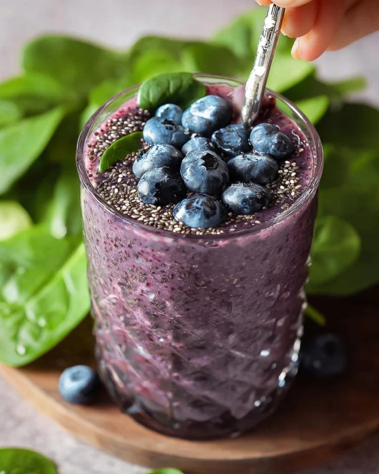 Easy and Refreshing Blueberry Spinach Smoothie