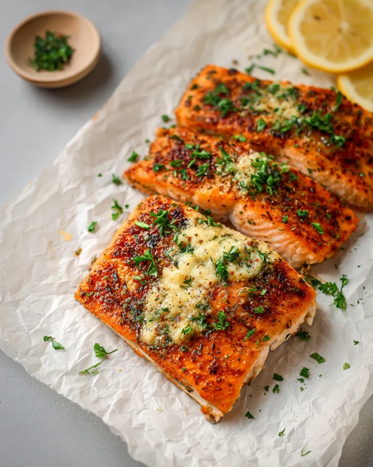 Garlic Butter baked salmon recipe