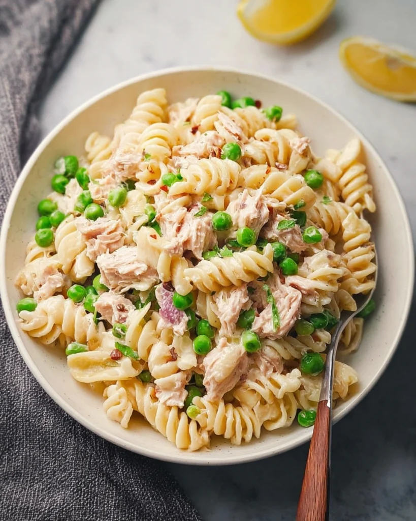 High Protein Tuna Pasta Salad for Meal Prep