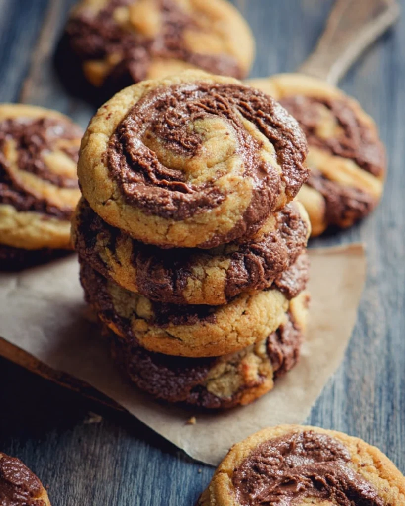 Homemade Nutella Peanut Butter Cookies