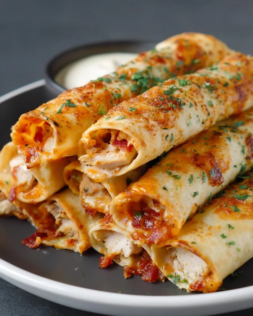 Keto Chicken Bacon Ranch Taquitos: Easy Low-Carb Recipe!