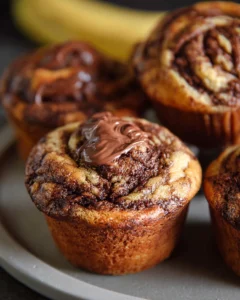 Nutella Banana Muffins