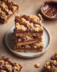 Oatmeal Cookie Easy Nutella Bars