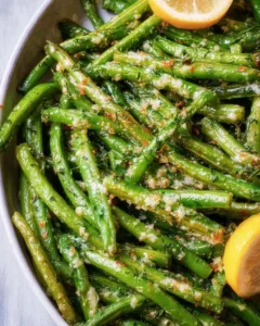 Oven-Roasted Green Beans With Garlic & Parmesan
