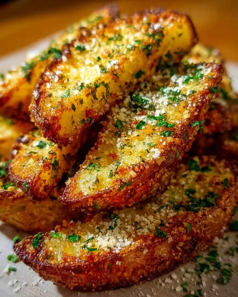 Garlic Parmesan Potato Wedges