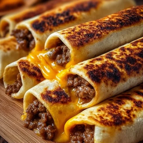 Garlic Butter Beef Cheeseburger Rollups, a delicious take on classic cheeseburgers.