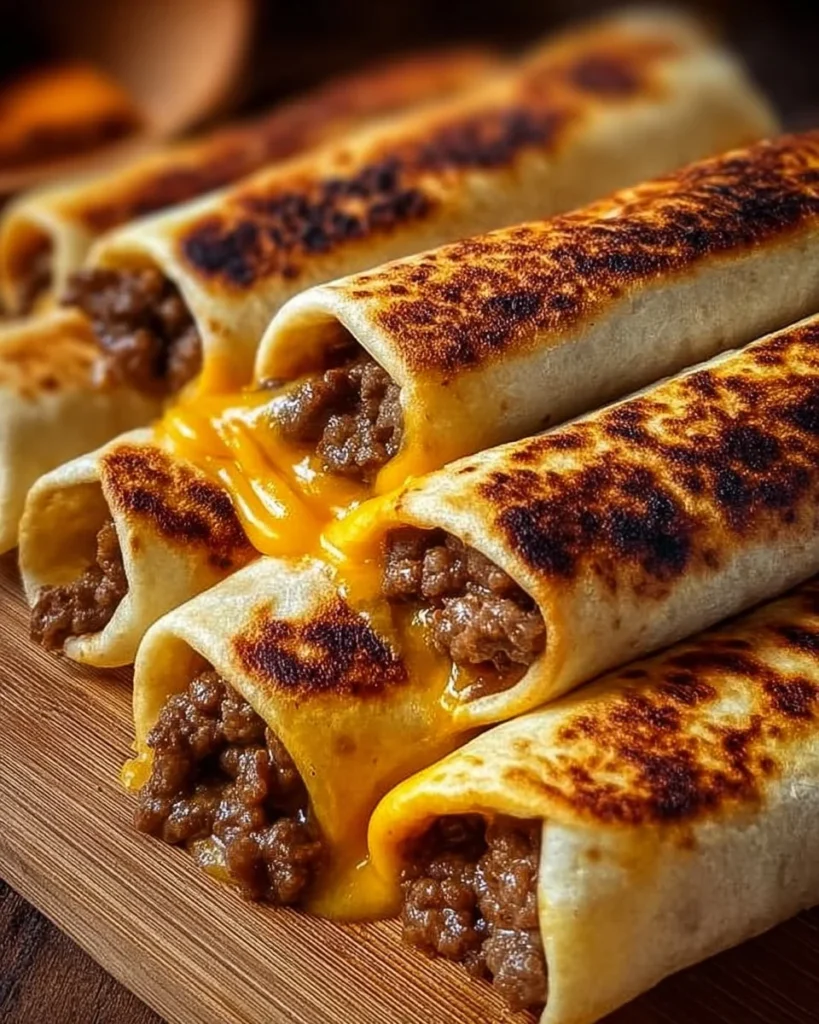 Garlic Butter Beef Cheeseburger Rollups, a delicious take on classic cheeseburgers.