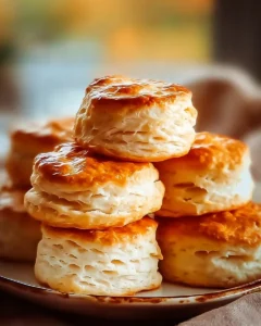 Plate of melt-in-your-mouth 2-ingredient biscuits with butter and jam