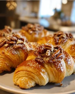 Pecan Pie Crescents - delicious pastry with pecan filling