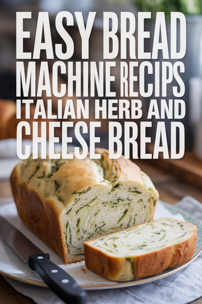 Easy Bread Machine Recipes: Italian Herb and Cheese Bread