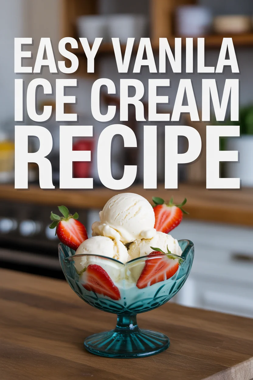 Easy Vanilla Ice Cream Recipe