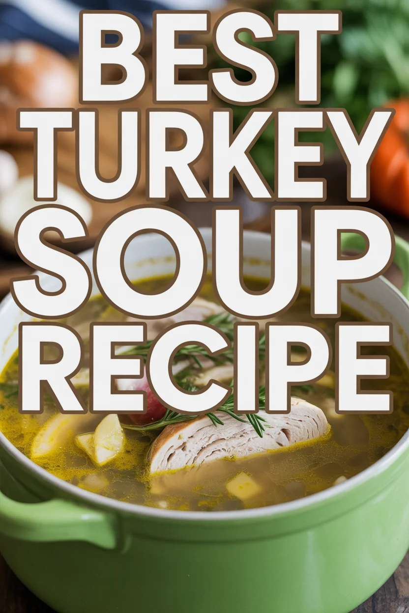 BEST Turkey Soup Recipe