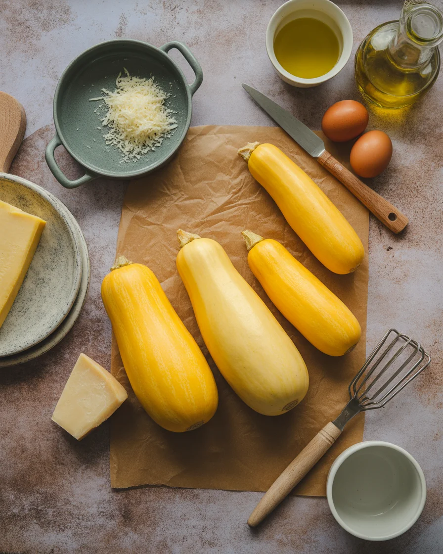 Parmesan Baked Yellow Squash Recipe