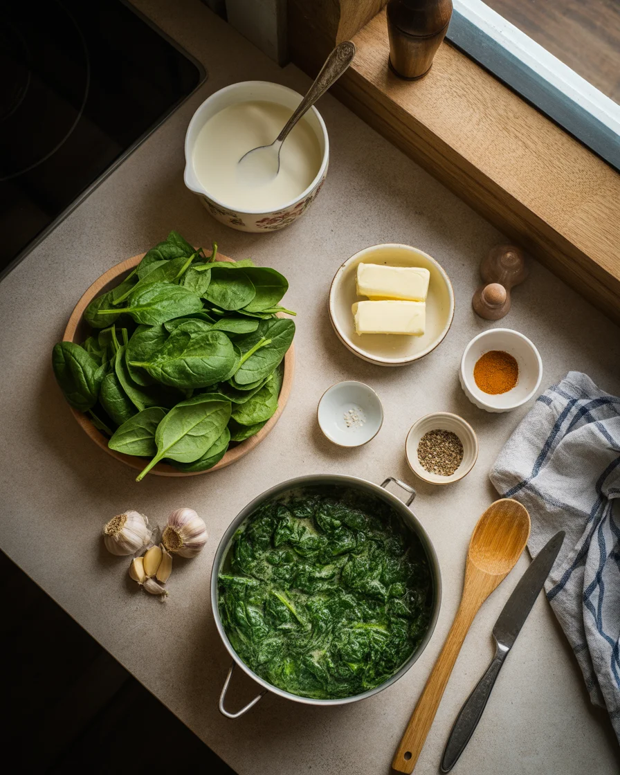 The Best Creamed Spinach