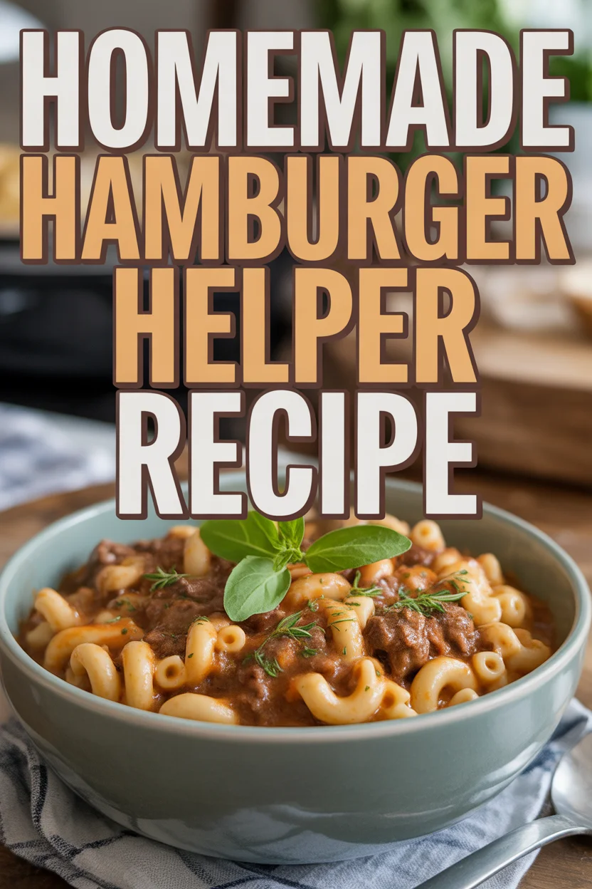 Homemade Hamburger Helper Recipe