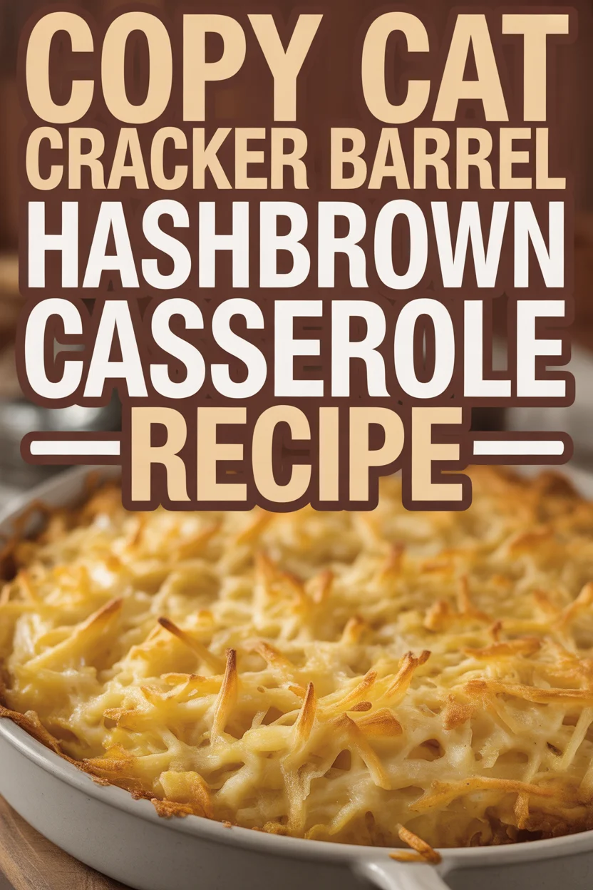 Copy Cat Cracker Barrel Hashbrown Casserole Recipe