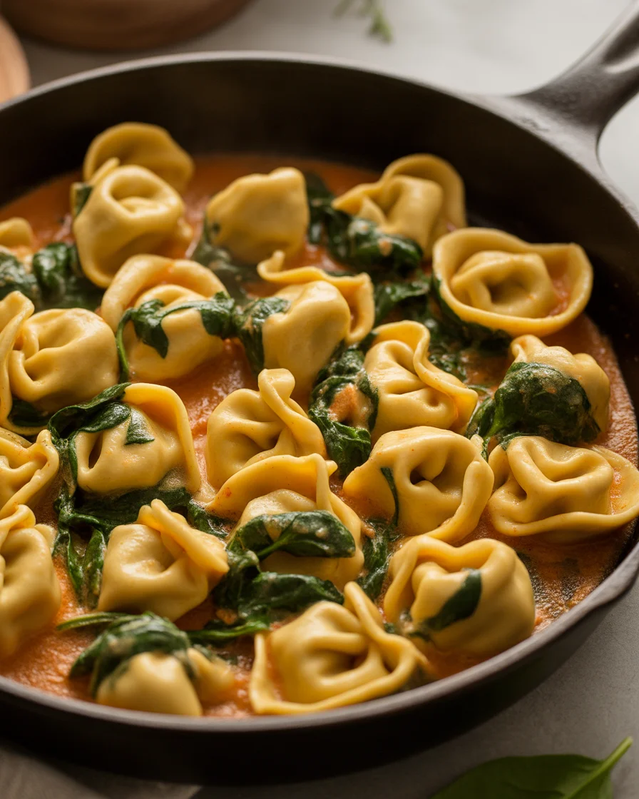 Cheese Tortellini in Garlic Butter Sauce