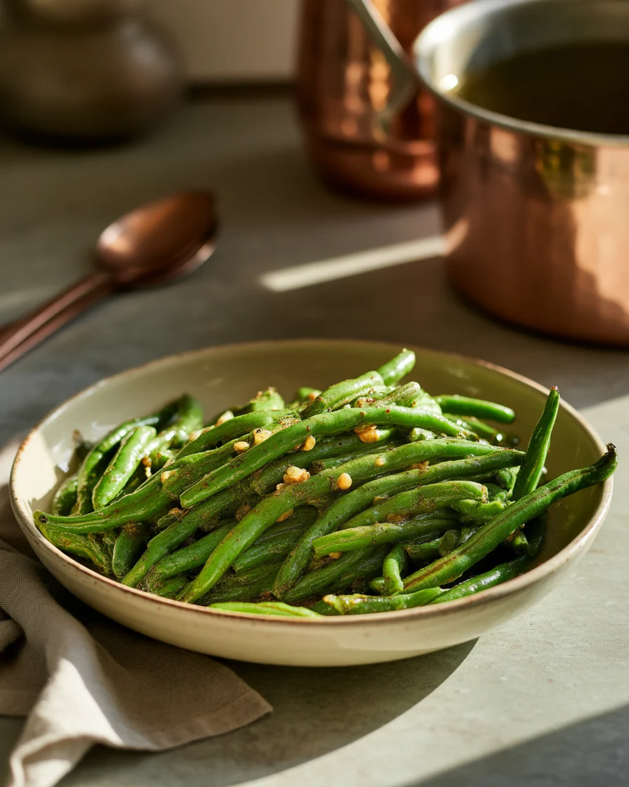 Sautéed Green Beans with Garlic