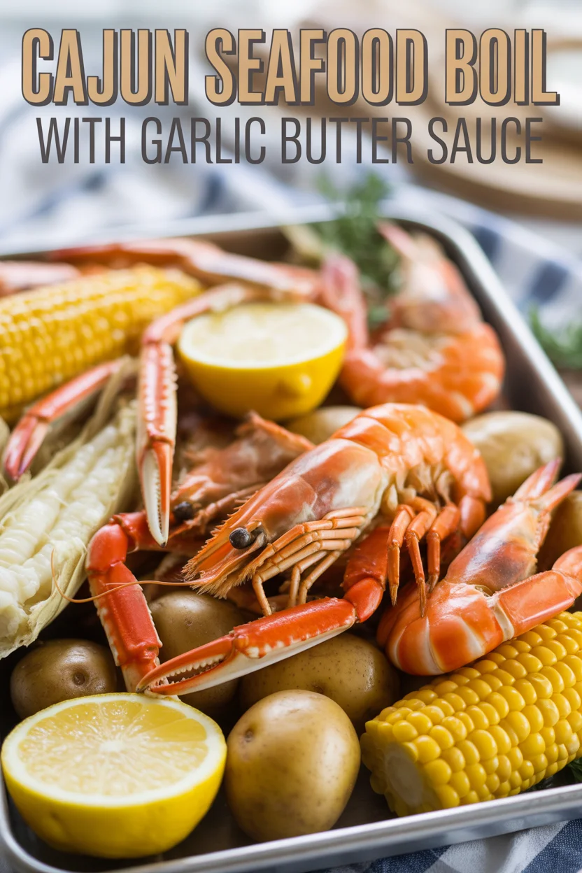 Cajun Seafood Boil with Garlic Butter Sauce