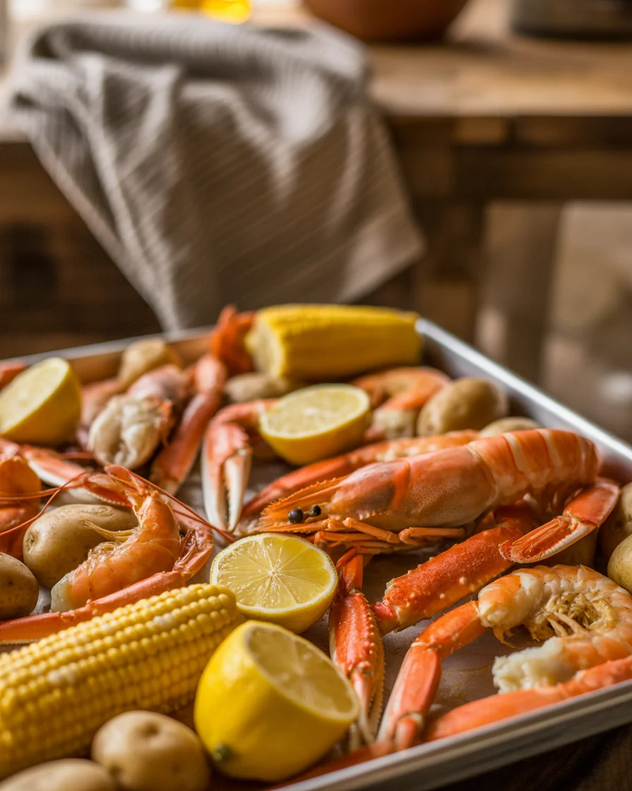 Cajun Seafood Boil with Garlic Butter Sauce