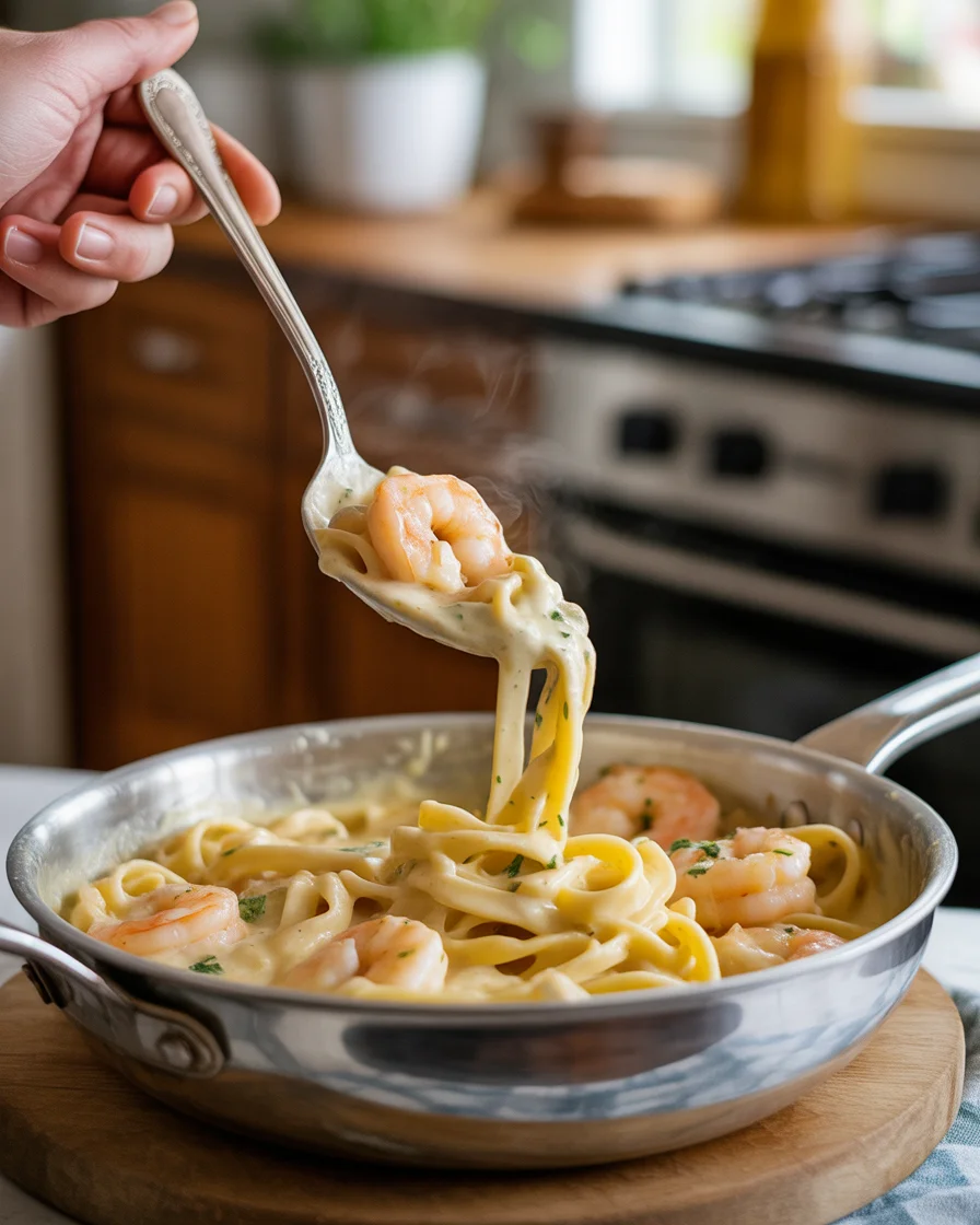 shrimp alfredo recipe