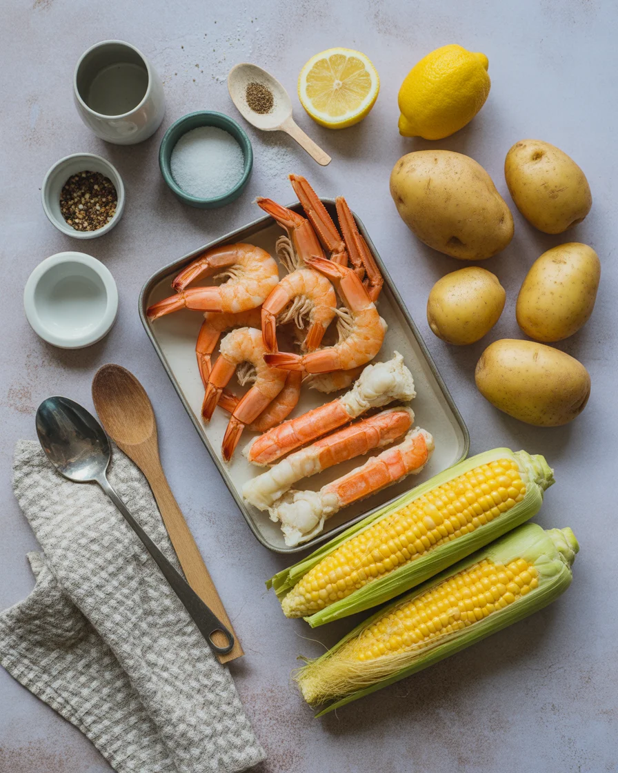 Cajun Seafood Boil with Garlic Butter Sauce