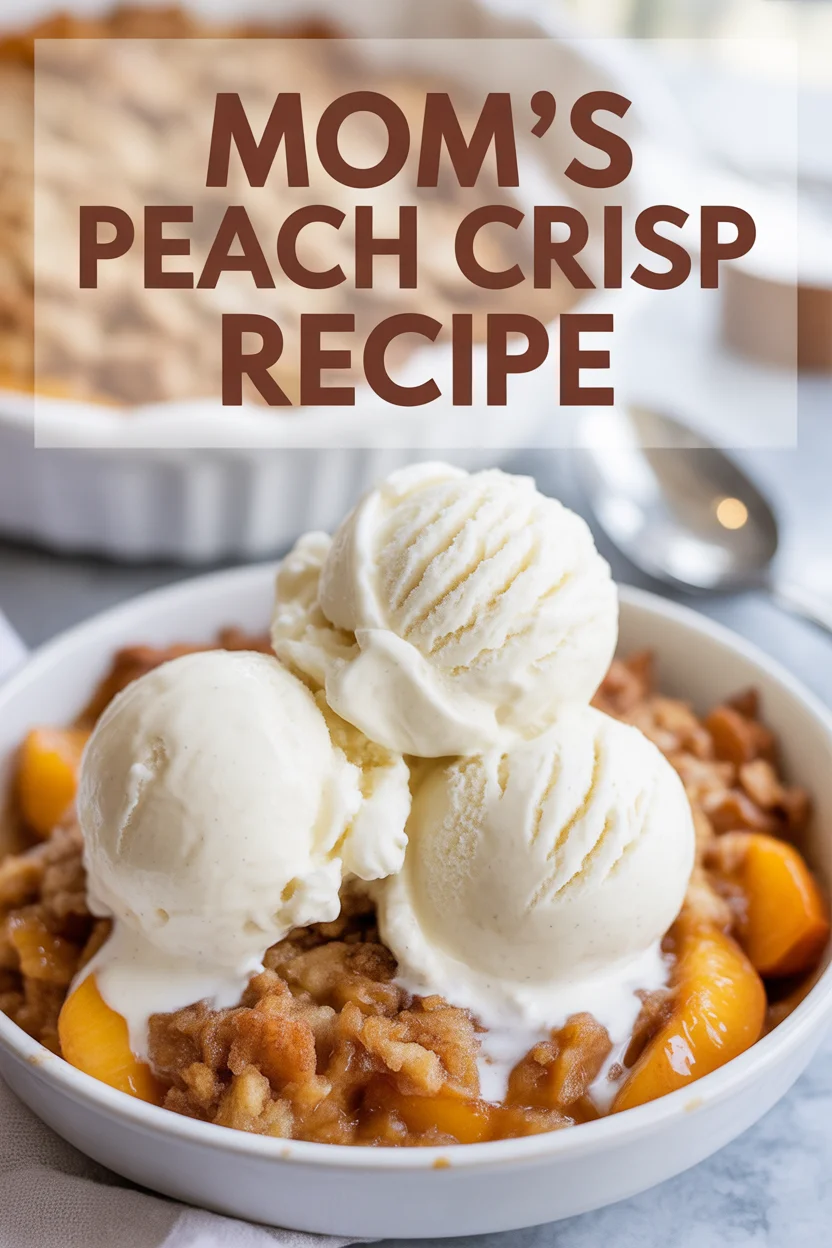 Mom's Peach Crisp Recipe
