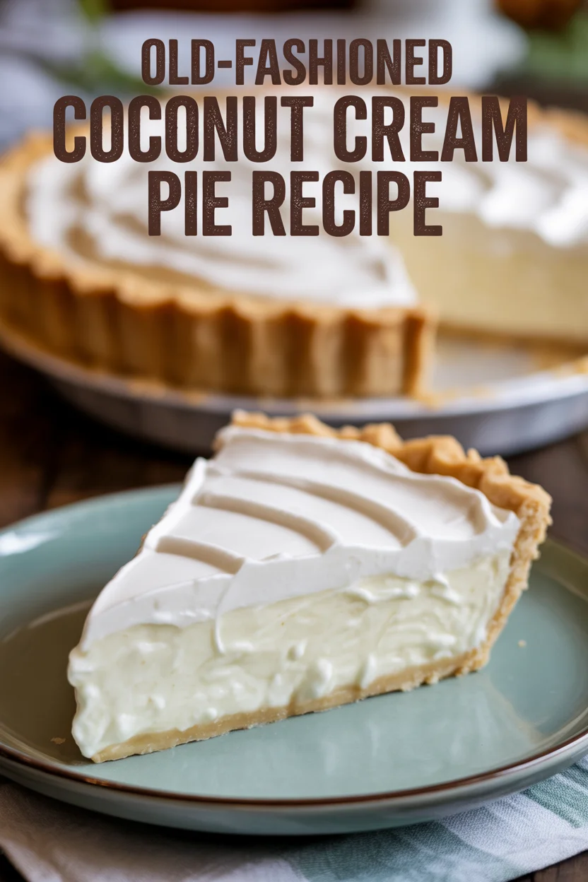Old-Fashioned Coconut Cream Pie Recipe
