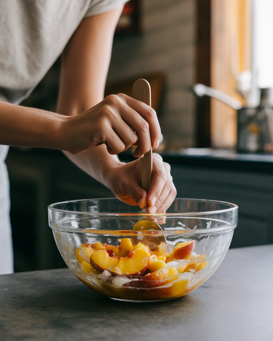Mom's Peach Crisp Recipe