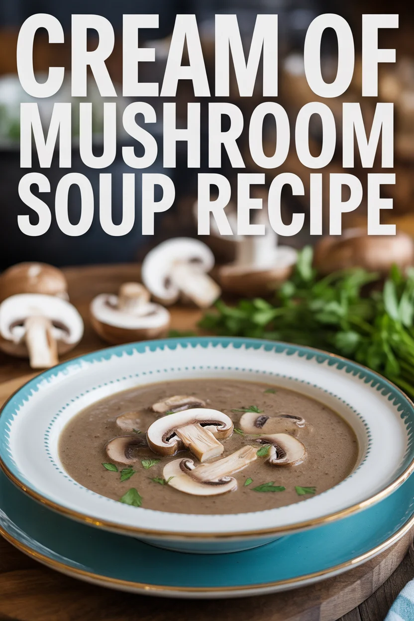 cream of mushroom soup recipe