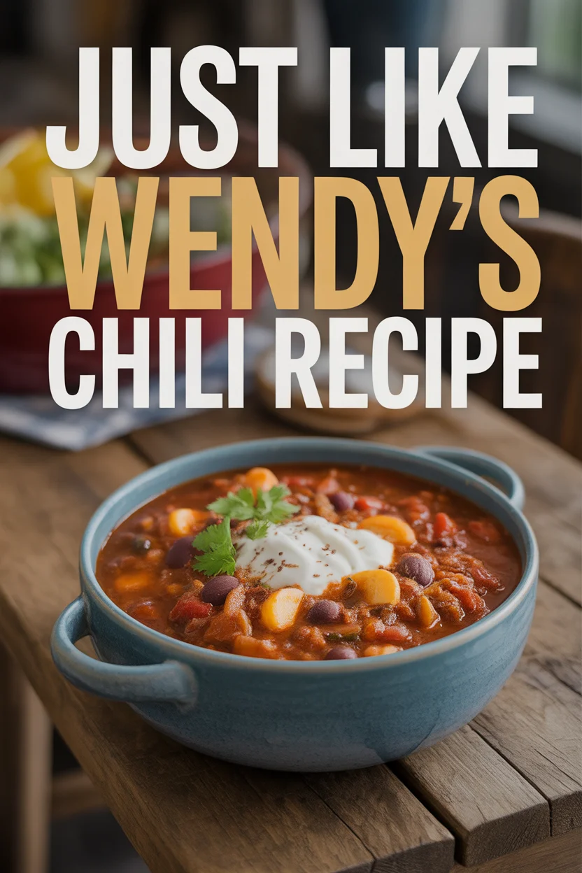 Just Like Wendy's Chili Recipe