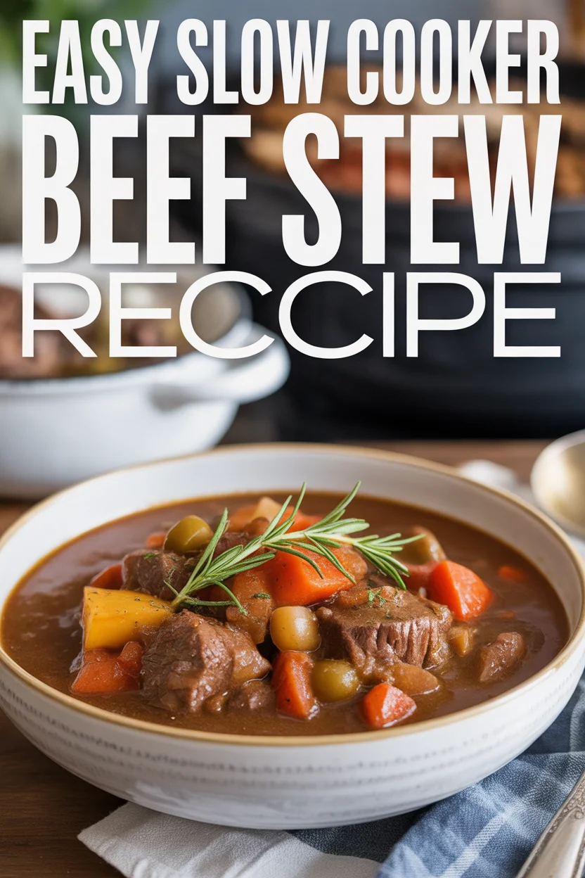 Easy Slow Cooker Beef Stew Recipe