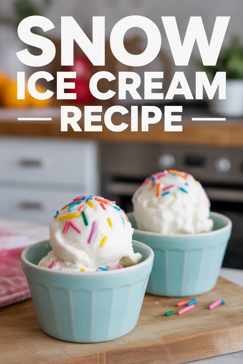 snow cream recipe