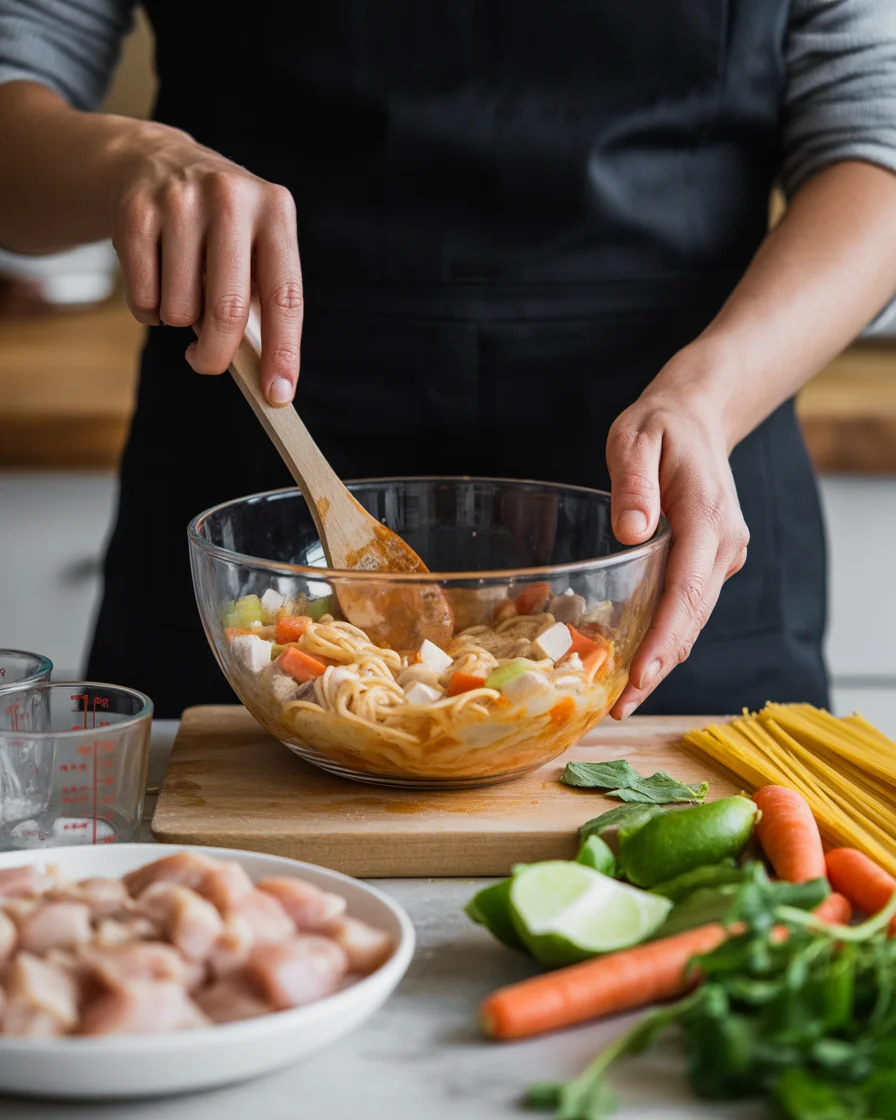 Irresistible Spicy Southern Chicken Spaghetti Casserole