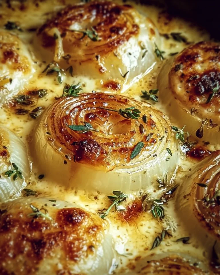 Asiago Creamy Baked Onions