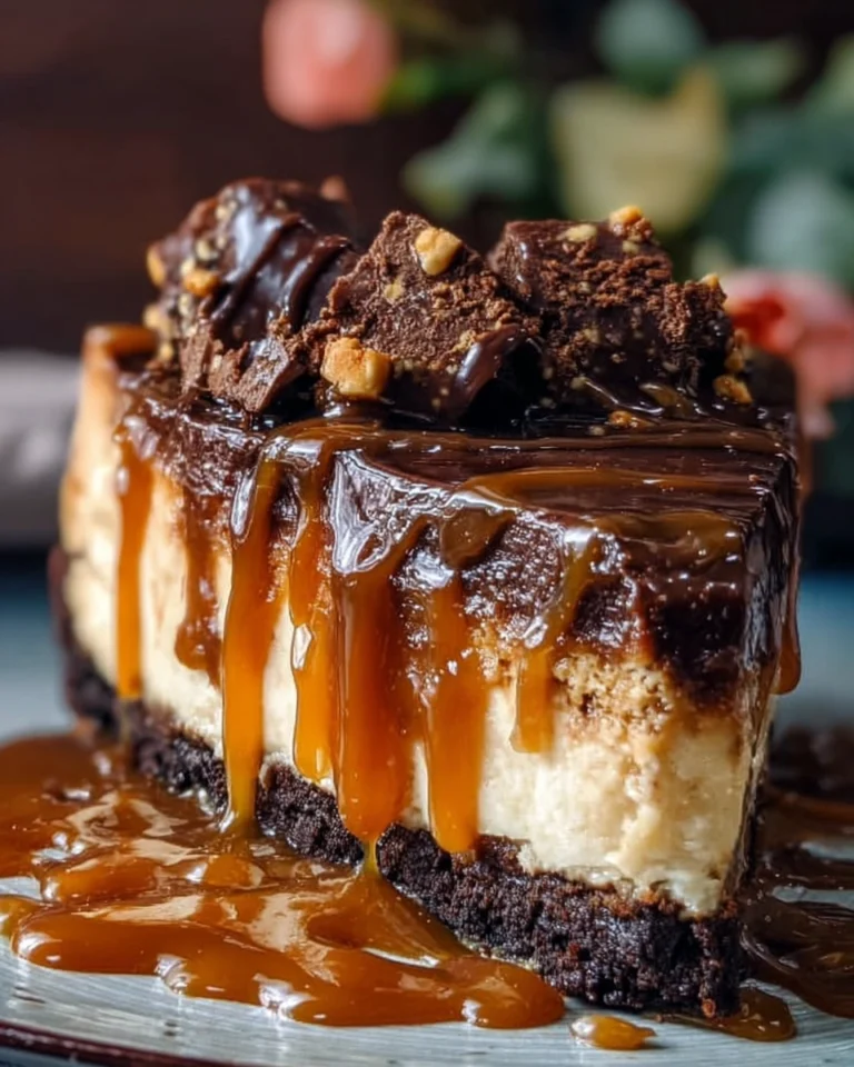 Caramel Brownie Cheesecake