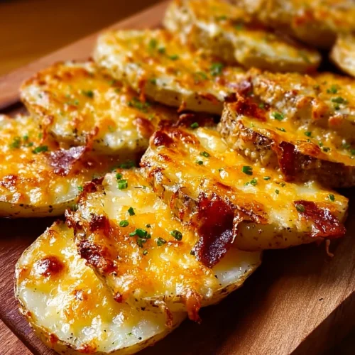 Crispy Cheesy Baked Potato Slices