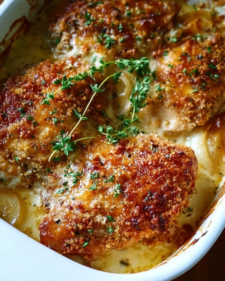 French Onion Chicken Bake