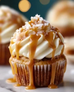 Salted Caramel Cream Cheese Cupcakes