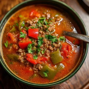 Stuffed Bell Pepper Soup