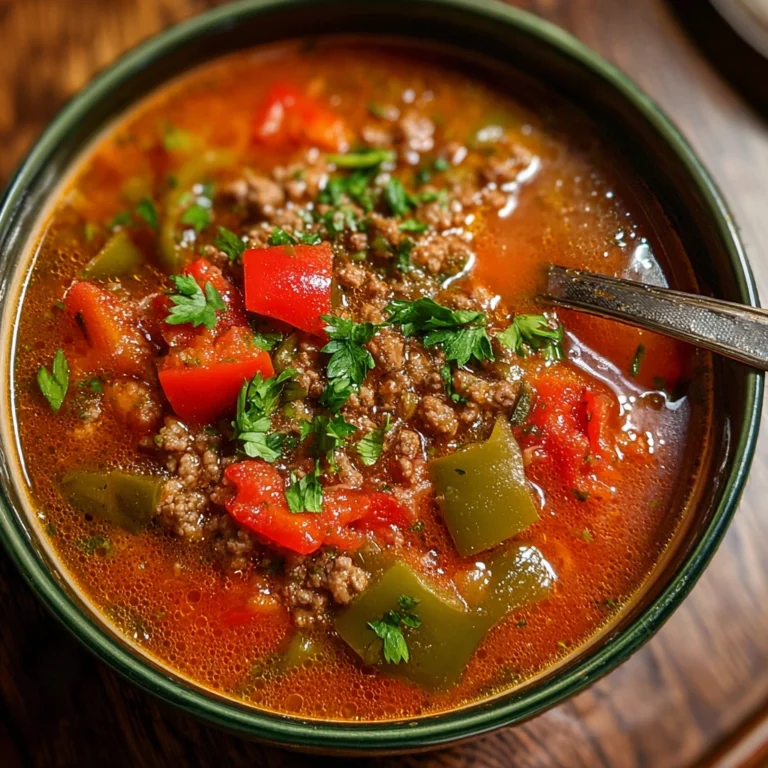 Stuffed Bell Pepper Soup