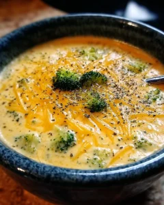 Velvety Crock Pot Broccoli Cheese Soup