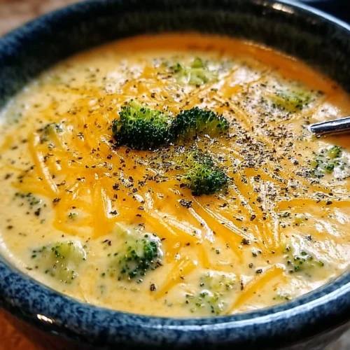Velvety Crock Pot Broccoli Cheese Soup
