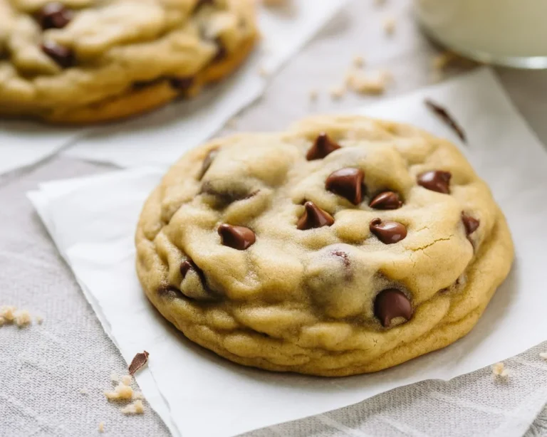 Delicious soft chocolate chip cookies recipe with thick chunks of chocolate and buttery dough.