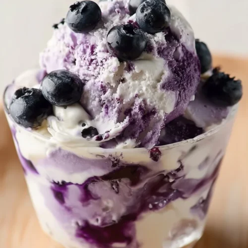 Blueberry Cheesecake Cottage Cheese Ice Cream 2 Blueberry Cheesecake Cottage Cheese Ice Cream