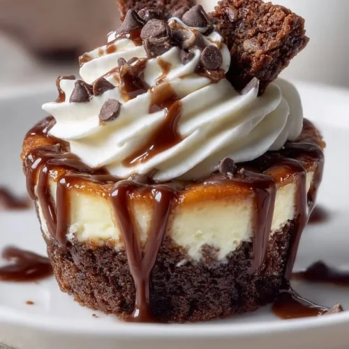 Brownie Bottom Cheesecake Cups