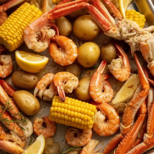 Cajun Garlic Butter Seafood Boil 2 Cajun Garlic Butter Seafood Boil