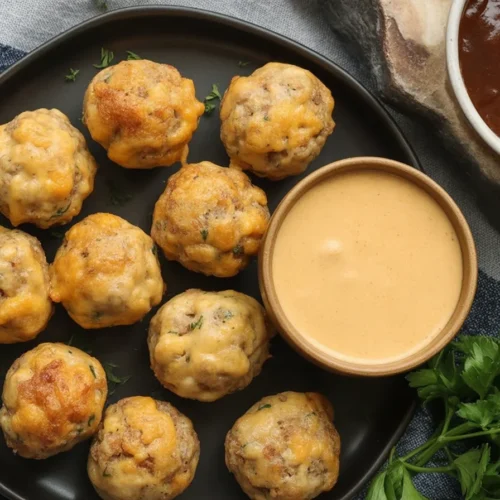 Cheddar Sausage Balls 2 Cheddar Sausage Balls
